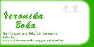 veronika boka business card